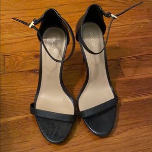 Aldo strappy black heels